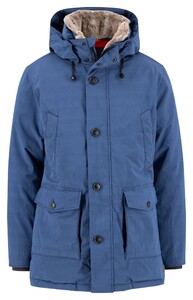 Fynch-Hatton Solid Color Winter Parka Jack Misty Blue