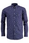 Fynch-Hatton Square Star Minimal Pattern Shirt Navy