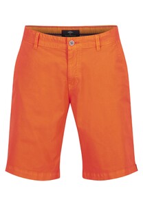 Fynch-Hatton Stretch Shorts Garment Dye Finish Bermuda Tangerine