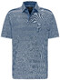 Fynch-Hatton Stripe Mercerized Cotton Poloshirt Pacific
