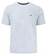 Fynch-Hatton Striped Cotton Crew Neck T-Shirt Summer Breeze