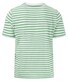 Fynch-Hatton Striped Cotton Crew Neck T-Shirt Turf Green