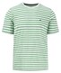 Fynch-Hatton Striped Cotton Crew Neck T-Shirt Turf Green