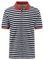 Fynch-Hatton Striped Cotton made in Africa CmiA Polo Navy