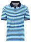 Fynch-Hatton Striped Cotton made in Africa CmiA Polo Vibrant Blue