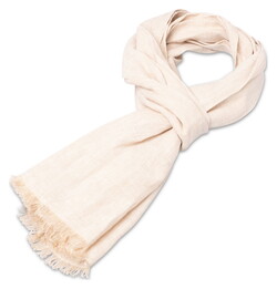 Fynch-Hatton Striped Linnen Sjaal Zand