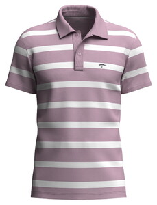 Fynch-Hatton Striped Premium Cotton Poloshirt Magnolia