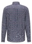 Fynch-Hatton Structured Combi Check Shirt Blue