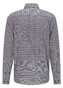 Fynch-Hatton Structured Combi Check Shirt Grey