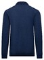 Fynch-Hatton Subtle Check Pattern Merino Wool Polo Collar Pullover Night