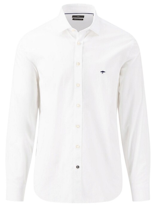 Fynch-Hatton Subtle Logo Uni Kent Shirt White