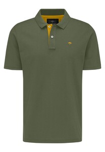 Fynch-Hatton Subtle Modern Contrast Logo Uni Polo Dusty Olive