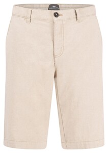 Fynch-Hatton Subtle Structure Cotton Linnen Two-Tone Bermuda Stone