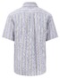 Fynch-Hatton Summer Linen Multi Stripe Shirt Vibrant Blue