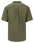 Fynch-Hatton Summer Linnen Stand-Up Collar Uni Color Overhemd Dusty Olive