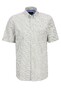 Fynch-Hatton Summer Minimals Squares Dots Fantasy Pattern Short Sleeve Overhemd Dusty Olive