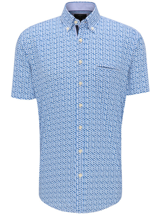 Fynch-Hatton Summer Story Fantasy Dots Overhemd Blauw