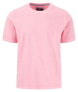 Fynch-Hatton Sunfaded Crew Neck Cotton T-Shirt Peony