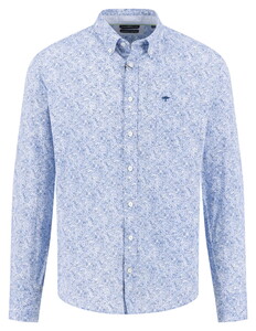 Fynch-Hatton Supersoft Cotton Minimal Flower Pattern Overhemd New Breeze