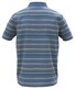 Fynch-Hatton Supima Cotton Multicolor Stripe Poloshirt Crystal Blue