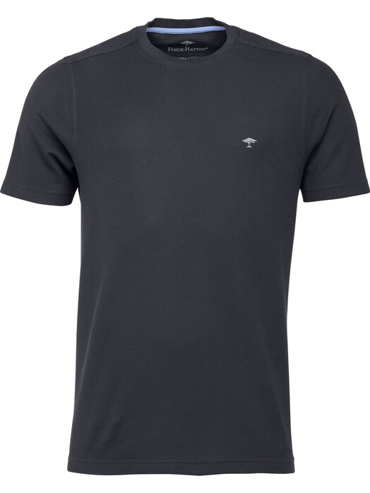 Fynch-Hatton Supima Cotton Piqué Uni T-Shirt Asphalt