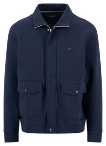Fynch-Hatton Sweat College Jacket Vest Navy