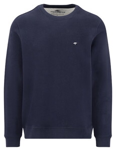 Fynch-Hatton Sweat Puresoft Cotton Crew Neck Trui Navy