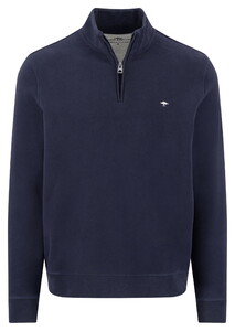 Fynch-Hatton Sweat Troyer Zip Pullover Navy