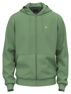 Fynch-Hatton Sweat Zip Hoodie Vest Turf Green