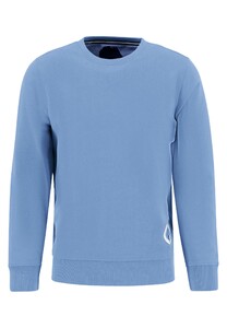 Fynch-Hatton Sweatshirt O-Neck Cotton made in Africa CmiA Pullover Light Sky