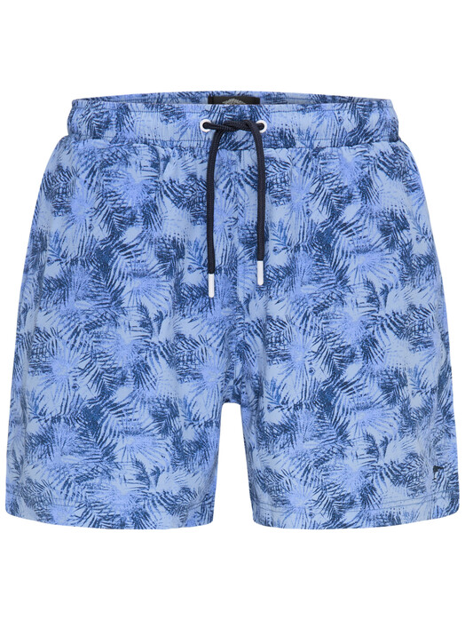 Fynch-Hatton Swim Shorts Palm Leaf Blauw
