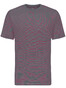 Fynch-Hatton T-Shirt Finestripe Asphalt-Flamingo