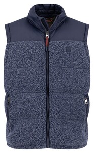 Fynch-Hatton Teddy Puffer Hybrid Body-Warmer Dark Navy