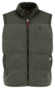 Fynch-Hatton Teddy Puffer Hybrid Body-Warmer Dusty Forest