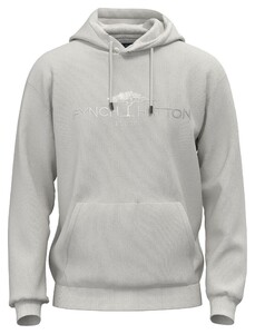 Fynch-Hatton Tone on Tone Logo Cotton Sweat Hoodie Trui New Off White