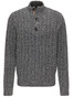 Fynch-Hatton Troyer Button Cable Pullover Aluminium