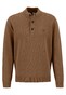Fynch-Hatton Troyer Buttons Cotton Wool Pullover Walnut Brown