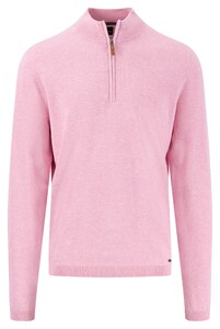Fynch-Hatton Troyer Zip Air Cotton Trui Peony