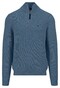 Fynch-Hatton Troyer Zip Donegal Pullover Cloud Blue