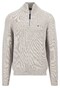 Fynch-Hatton Troyer Zip Donegal Pullover Winter White