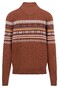 Fynch-Hatton Troyer Zip Jacquard Pullover Hazel