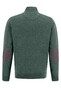 Fynch-Hatton Troyer Zip Lambswool Elbow Patches Trui Sage Green