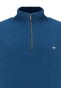 Fynch-Hatton Troyer Zip Lambswool Pullover Dolphin