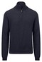 Fynch-Hatton Troyer-Zip Merino Cashmere Pullover Navy