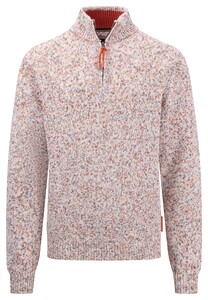 Fynch-Hatton Troyer Zip Multicolor Pullover Orient Red-Multi