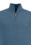 Fynch-Hatton Troyer Zip Structure Knit Trui Dolphin