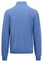 Fynch-Hatton Troyer Zip Superfine Cotton Knit Pullover Crystal Blue