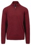 Fynch-Hatton Troyer-Zip Superfine Cotton Pullover Ruby Red