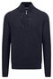 Fynch-Hatton Troyer Zip Uni Color Structure Pullover Navy