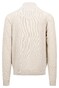 Fynch-Hatton Troyer Zip Uni Color Structure Trui Winter White